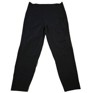 Sweaty Betty Power 7/8 Leggings Black Pockets High-Rise Mesh Side Size 14